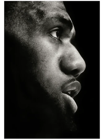 LeBron James, 80 × 100 cm, archival print
