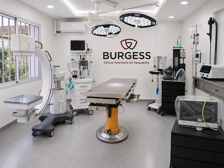 Quirófano veterinario equipado