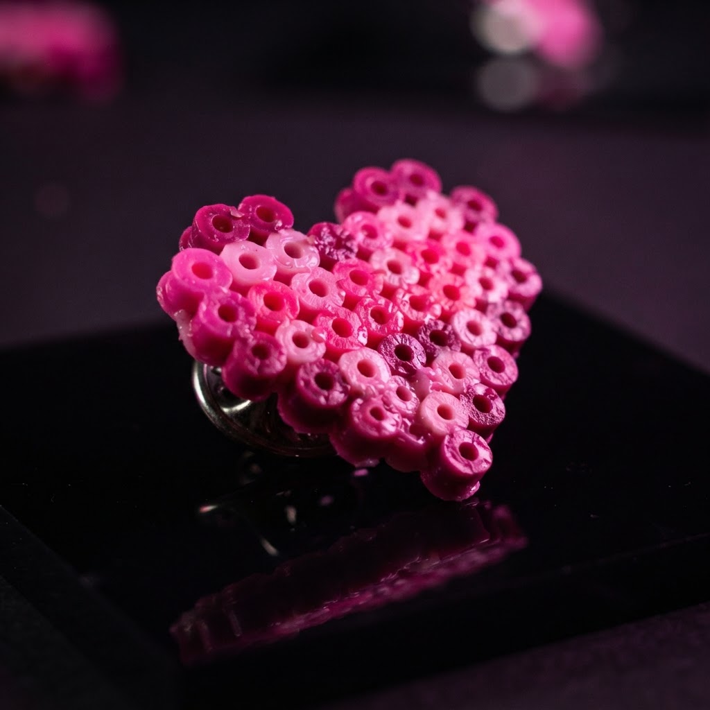 Pixel Heart Lapel Pin