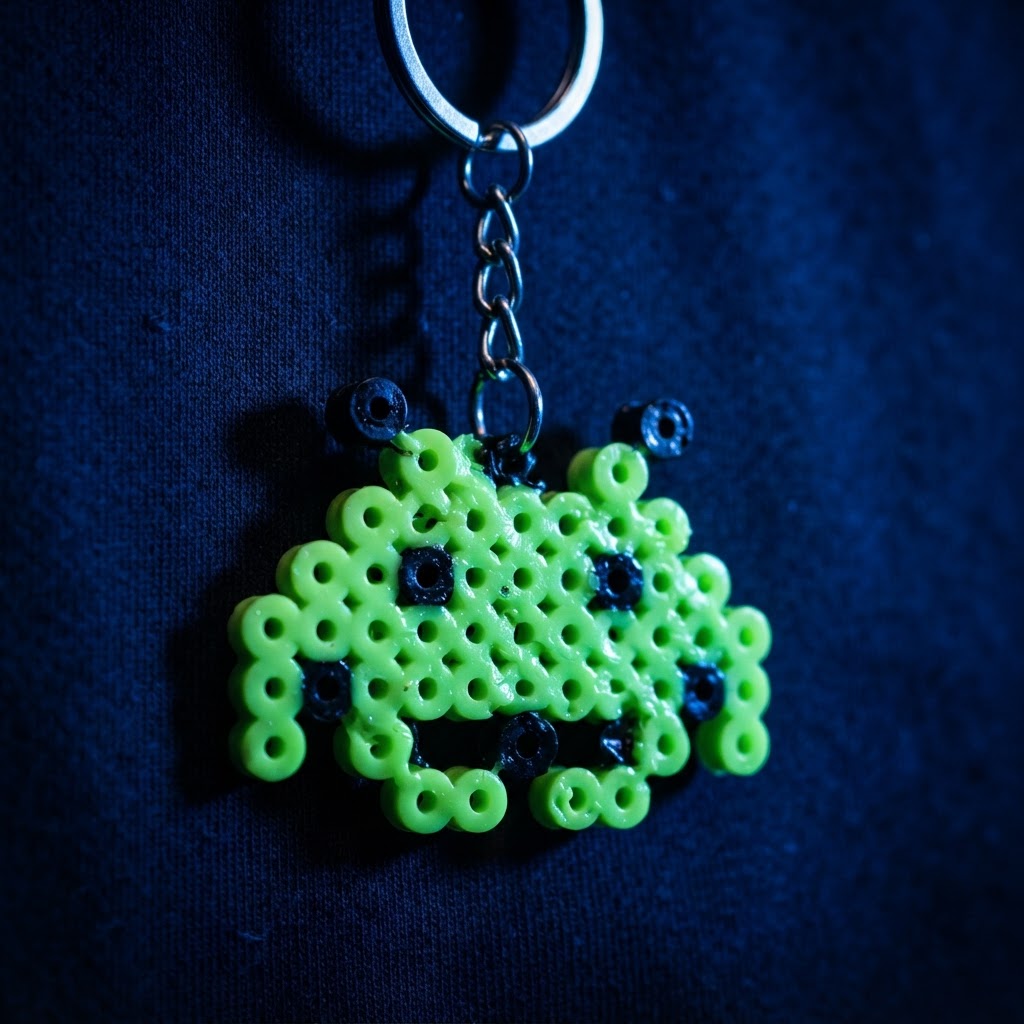 Space Invader Keychain