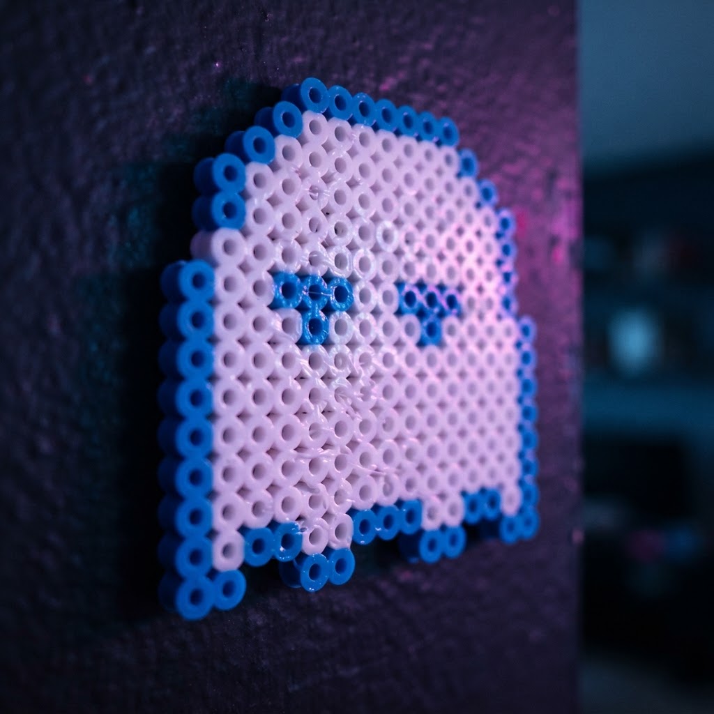 Pixel Ghost Wall Art