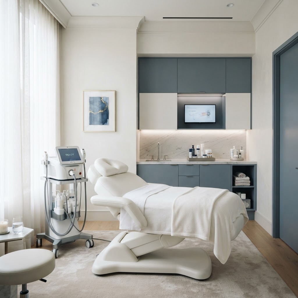 High-end medspa treatment room