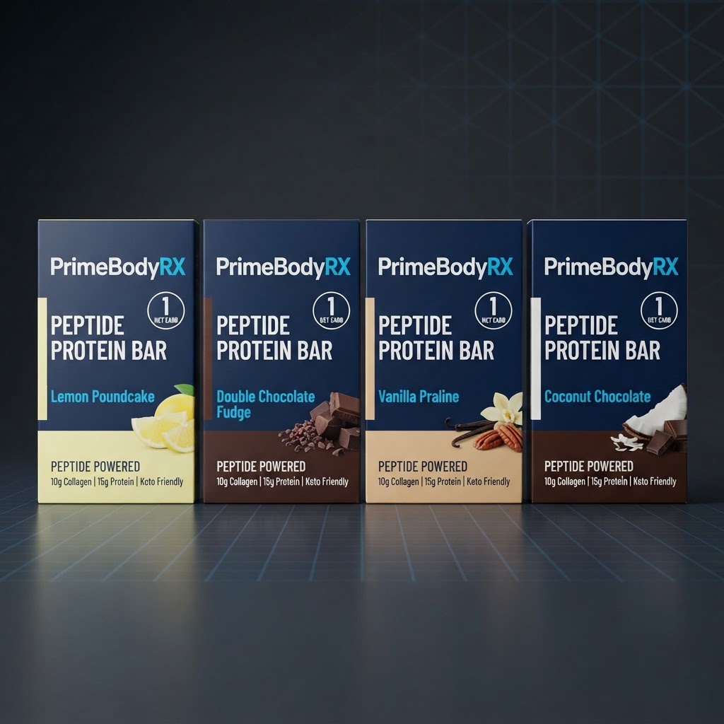 Peptide protein bar flavor lineup