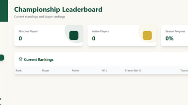 Snooker Season template preview
