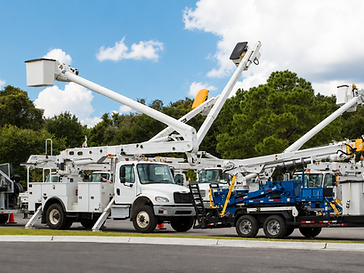 Utility bucket truck at Truck World