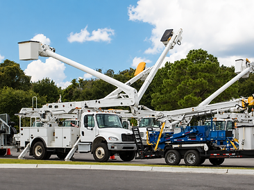 Utility bucket truck at Truck World