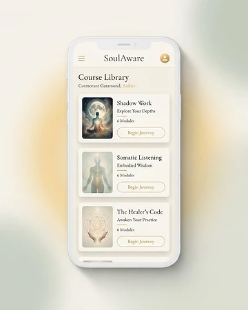 The SoulAware members app — meditation, chakras, dreams, and affirmations