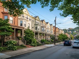 A Pittsburgh neighborhood street