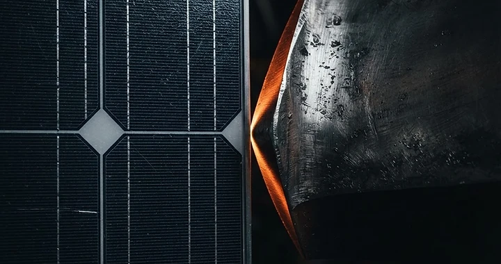 Macro detail of a high-voltage energy surface