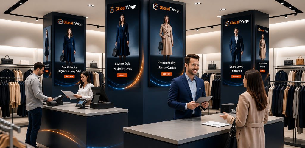 A discount promo campaign pushed simultaneously to many digital screens in malls, restaurants, and hotels from one dashboard