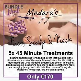 5x Face, Scalp & Neck Massage (-15%)