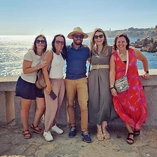 Grupo junto ao Atlântico