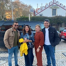 Clientes com guia PortuCaleTravel