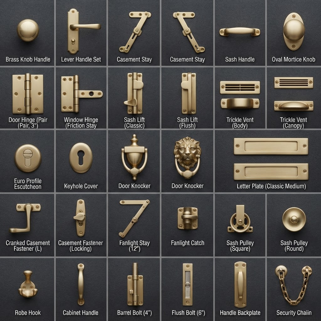 Window and door hardware library