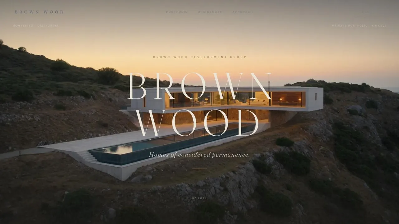 Brown Wood template preview