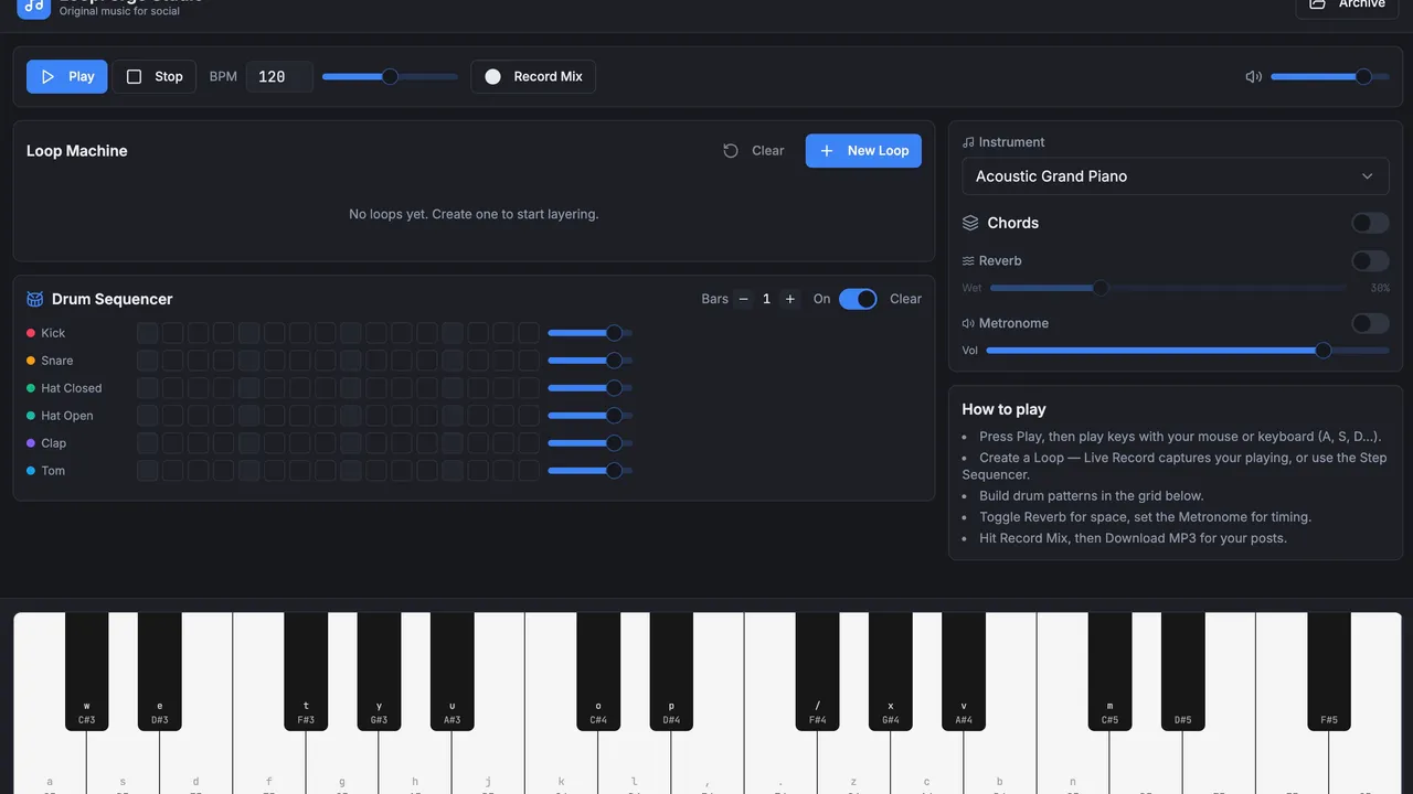 LoopKeys template preview