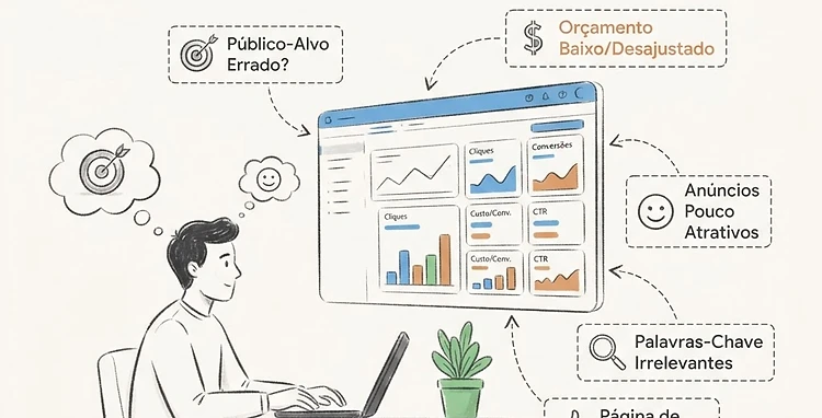 Por que seu Google Ads não traz clientes: diagnóstico