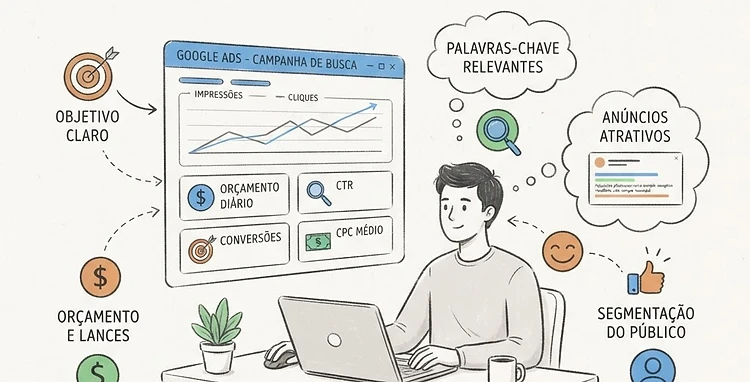 Como estruturar uma campanha de busca no Google Ads