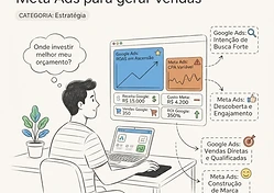 Quando o Google Ads supera o Meta Ads para gerar vendas
