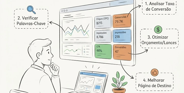 Campanha Google Ads não converte: diagnóstico e correção