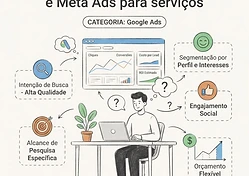 Como escolher entre Google Ads e Meta Ads para serviços