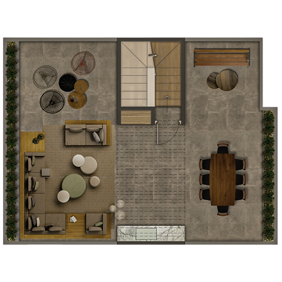 Plano Nivel roof garden — Brisa — Fractus