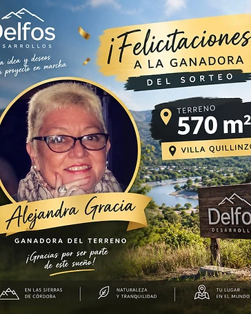 Anuncio ganadora Alejandra Gracia