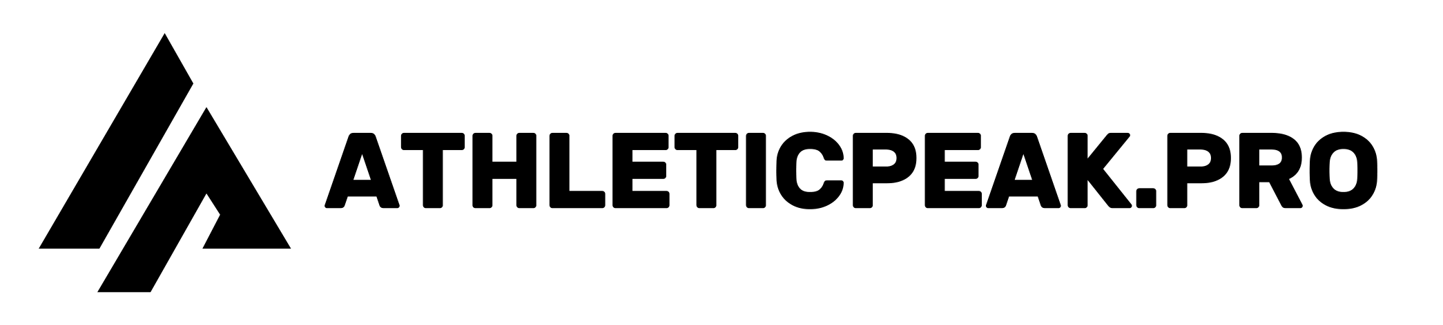 AthleticPeak Pro one-color black lockup logo
