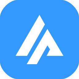 AthleticPeak Pro rounded app icon with white mark on blue