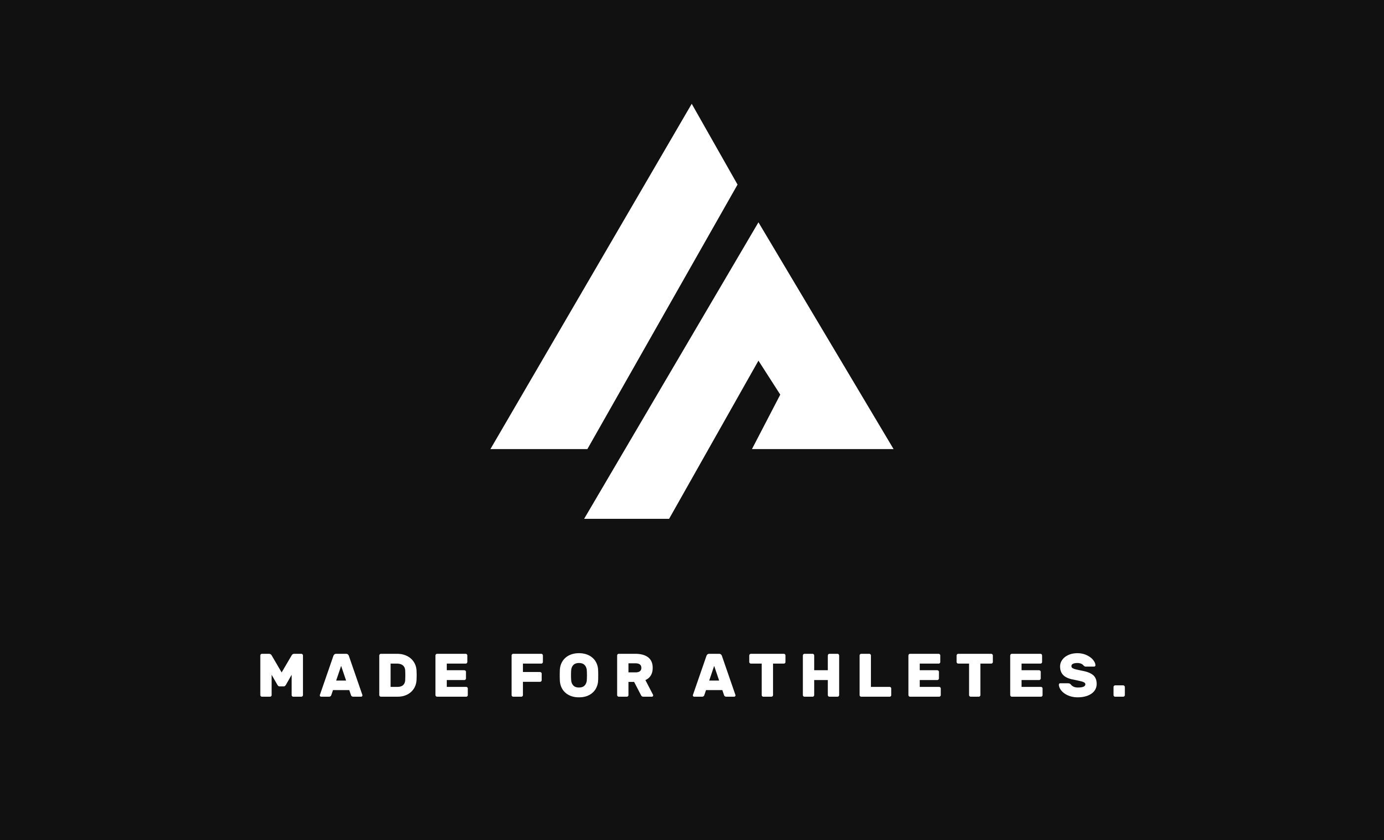 AthleticPeak Pro badge with white mark and "MADE FOR ATHLETES." text on black