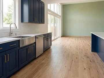 Open-Concept Kitchen painting project in Seattle, WA
