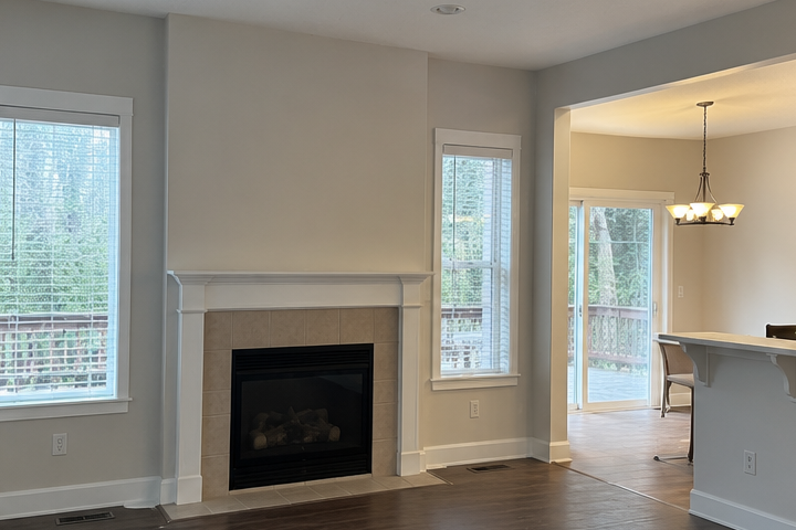 Interior Painting before and after by RedHorse Painting Co.