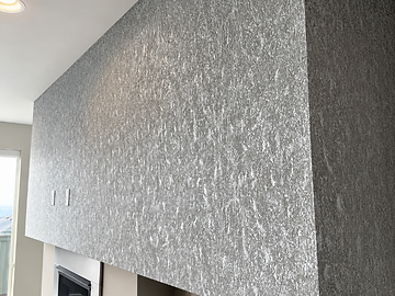 Textured Fireplace Wall painting project in Monroe, WA