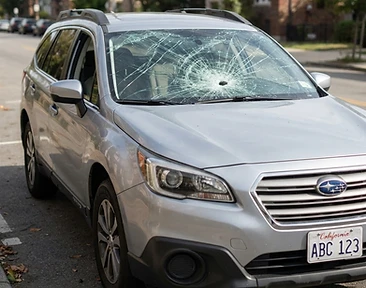 Before: Windshield Replacement