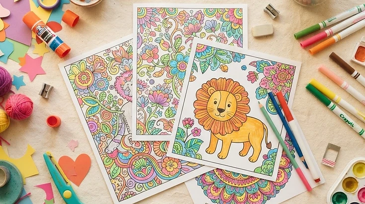 Activités autour des coloriages