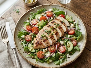 Grilled Chicken Salad served at X On Earth
