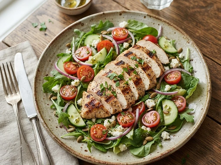 Grilled Chicken Salad served at X On Earth