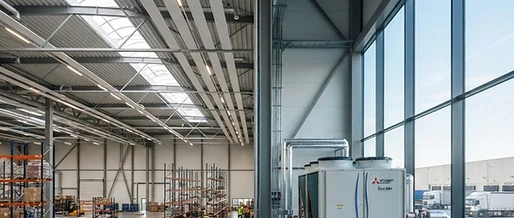Propan-Großwärmepumpen R290 für Hallenheizung von Mitsubishi