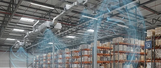 Effiziente Klimatisierung von Großflächen in der Logistik