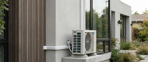 Sommerlicher Hitzeschutz im Wohnbau mit Inverter-Klimageräten