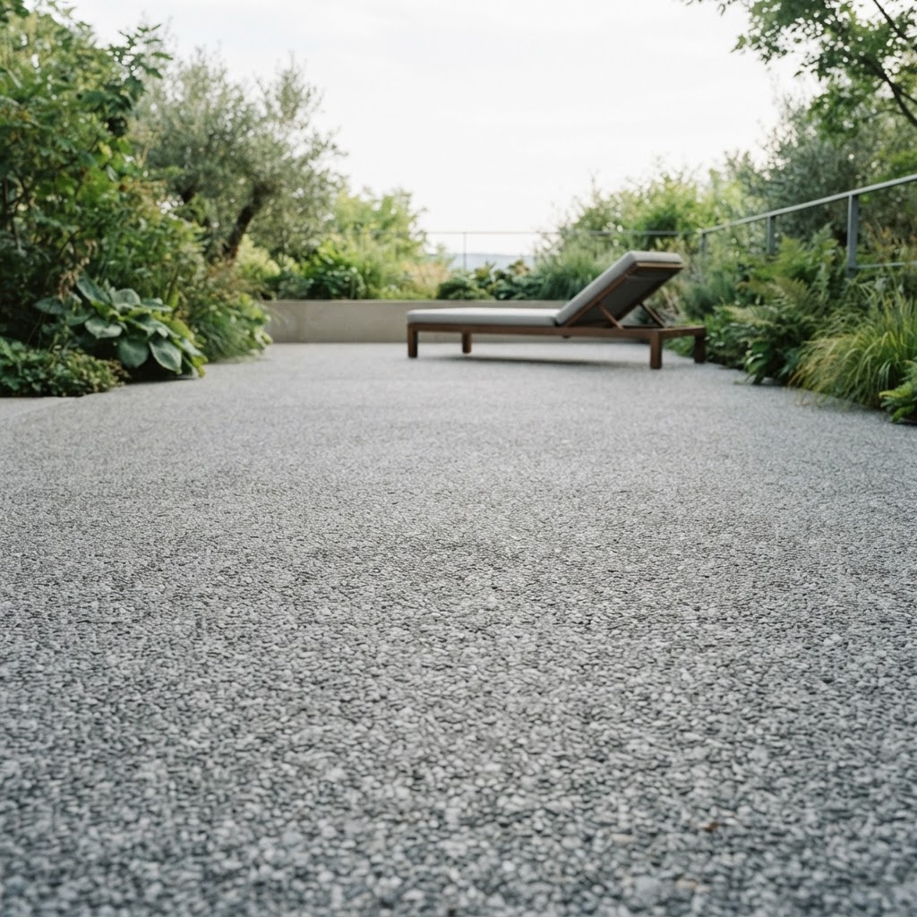 Steinteppich Terrasse Freiburg – fugenloser Terrassenbelag von FV Fliesen