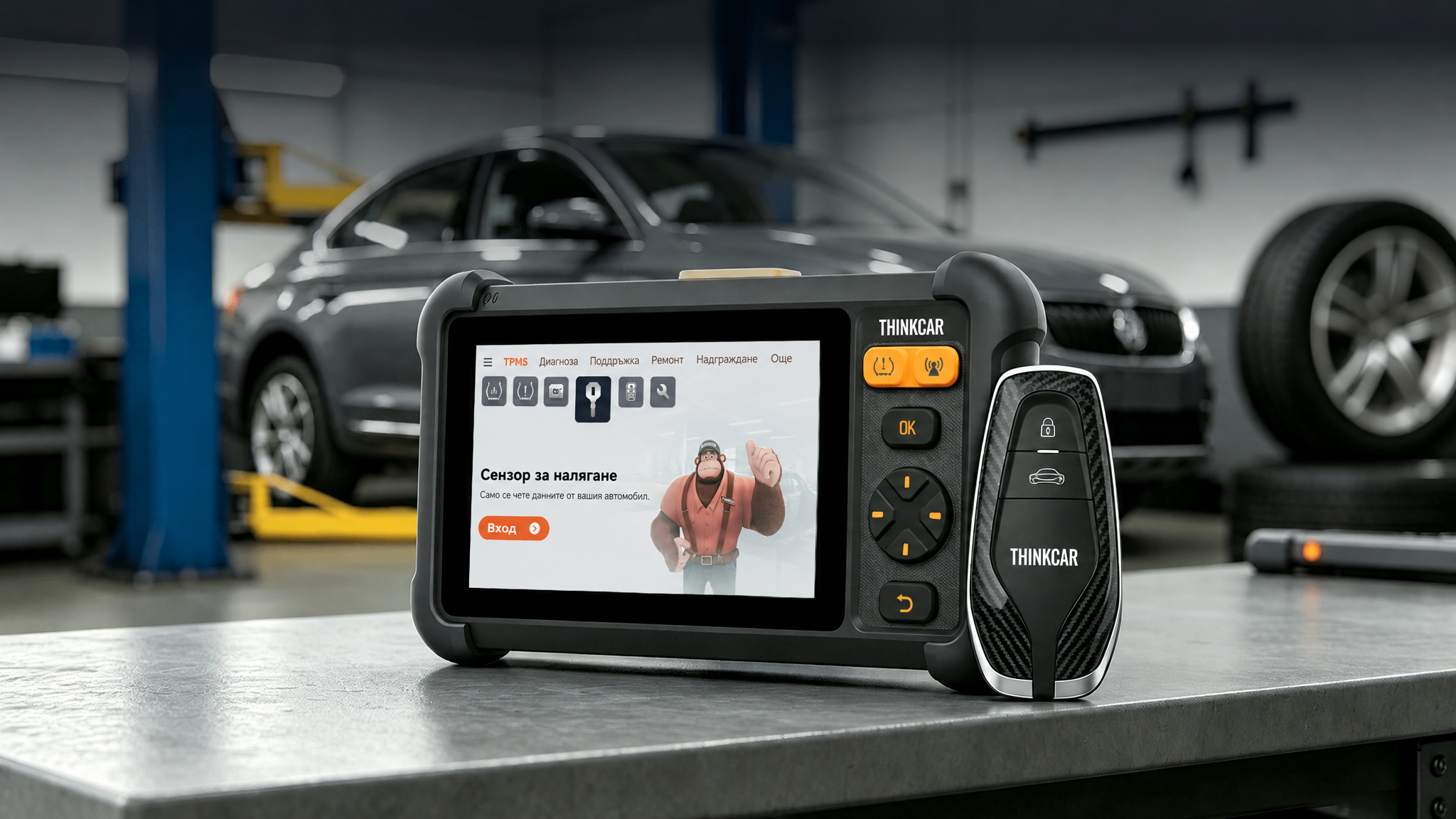 THINKCAR VENU VT5, Професионален уред за диагностика на TPMS и превозни средства, меню на БГ, пълна функционалност за TPMS, CAN FD протокол, безплатни доживотни ъпдейти
