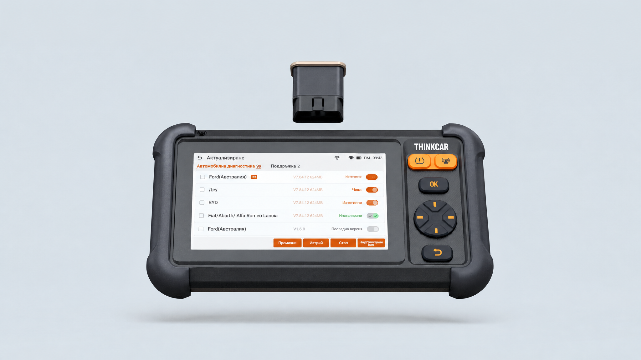 THINKCAR VENU VT5, Професионален уред за диагностика на TPMS и превозни средства, меню на БГ, пълна функционалност за TPMS, CAN FD протокол, безплатни доживотни ъпдейти