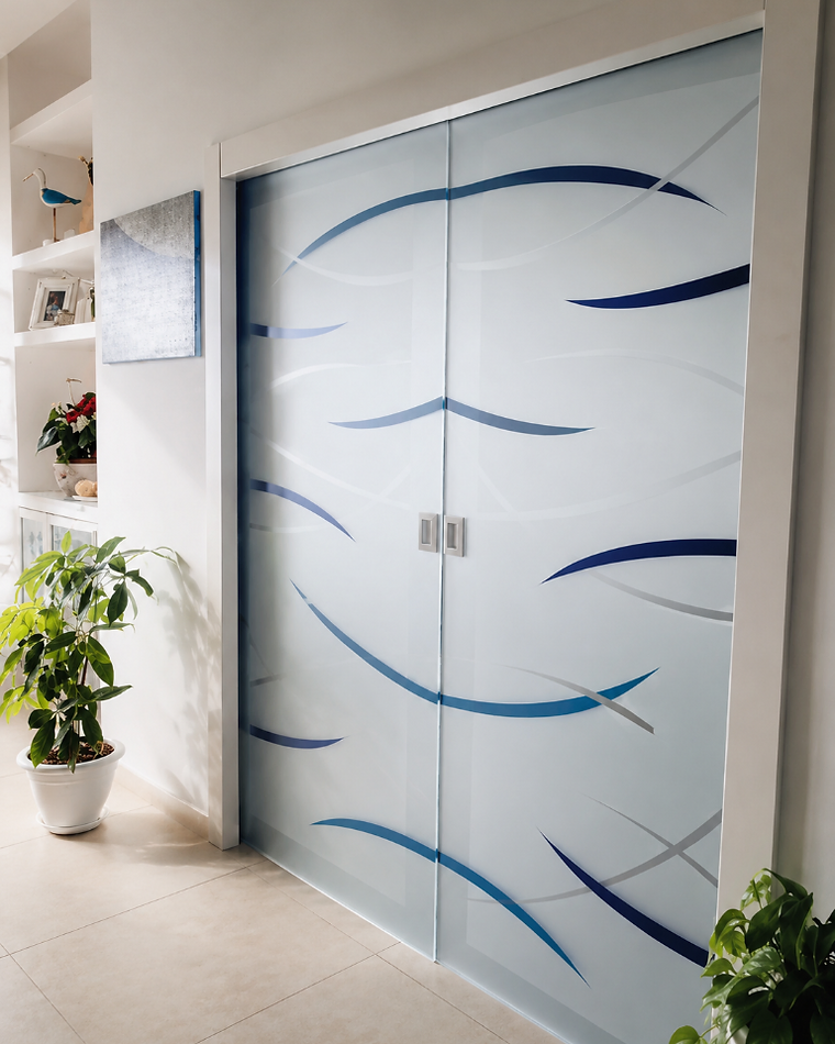 Vetro decorativo su disegno