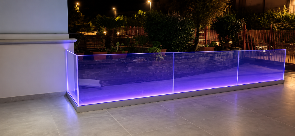 Parapetto con illuminazione LED