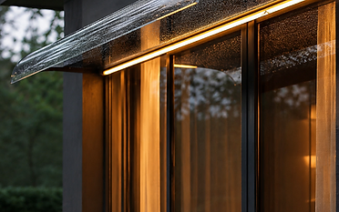 Pensilina con illuminazione LED
