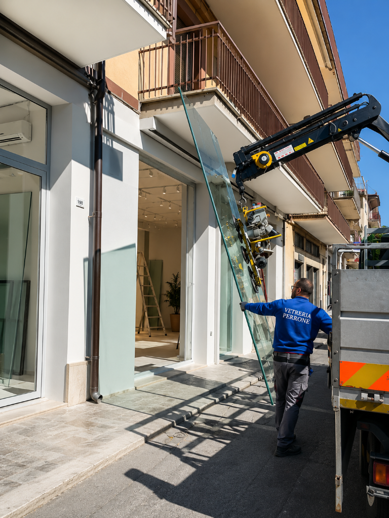 Installazione con sollevatore