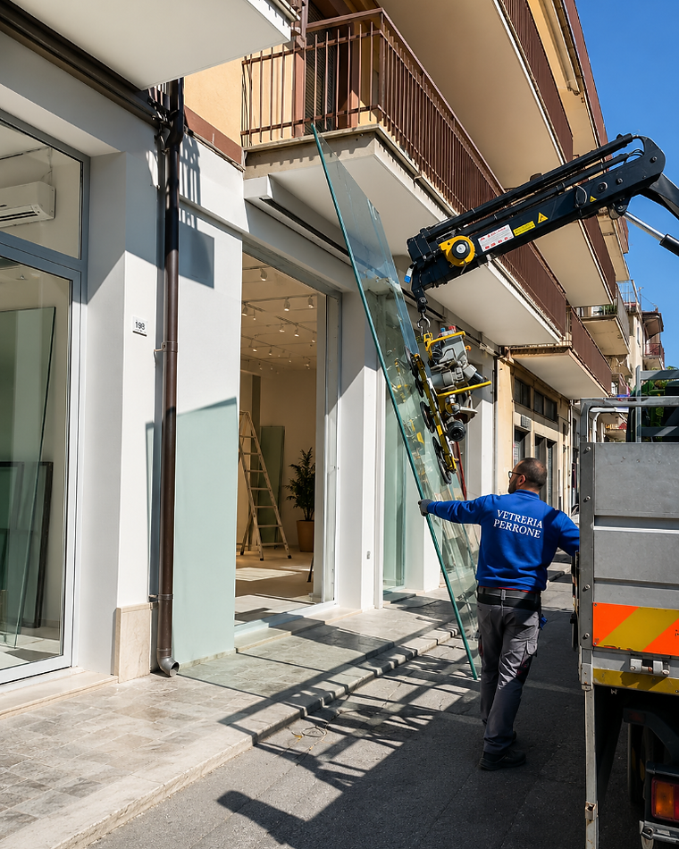 Installazione con sollevatore