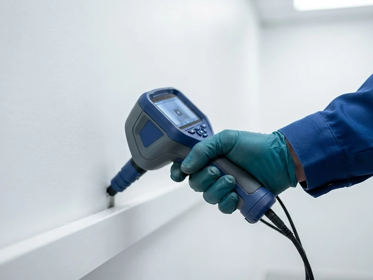 Técnico realizando una inspección profesional