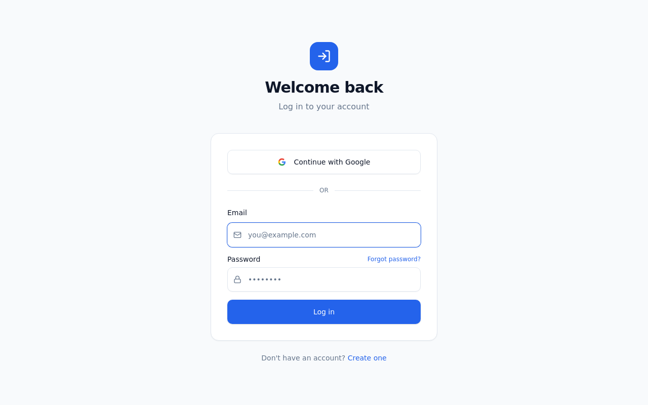 AdminF template preview